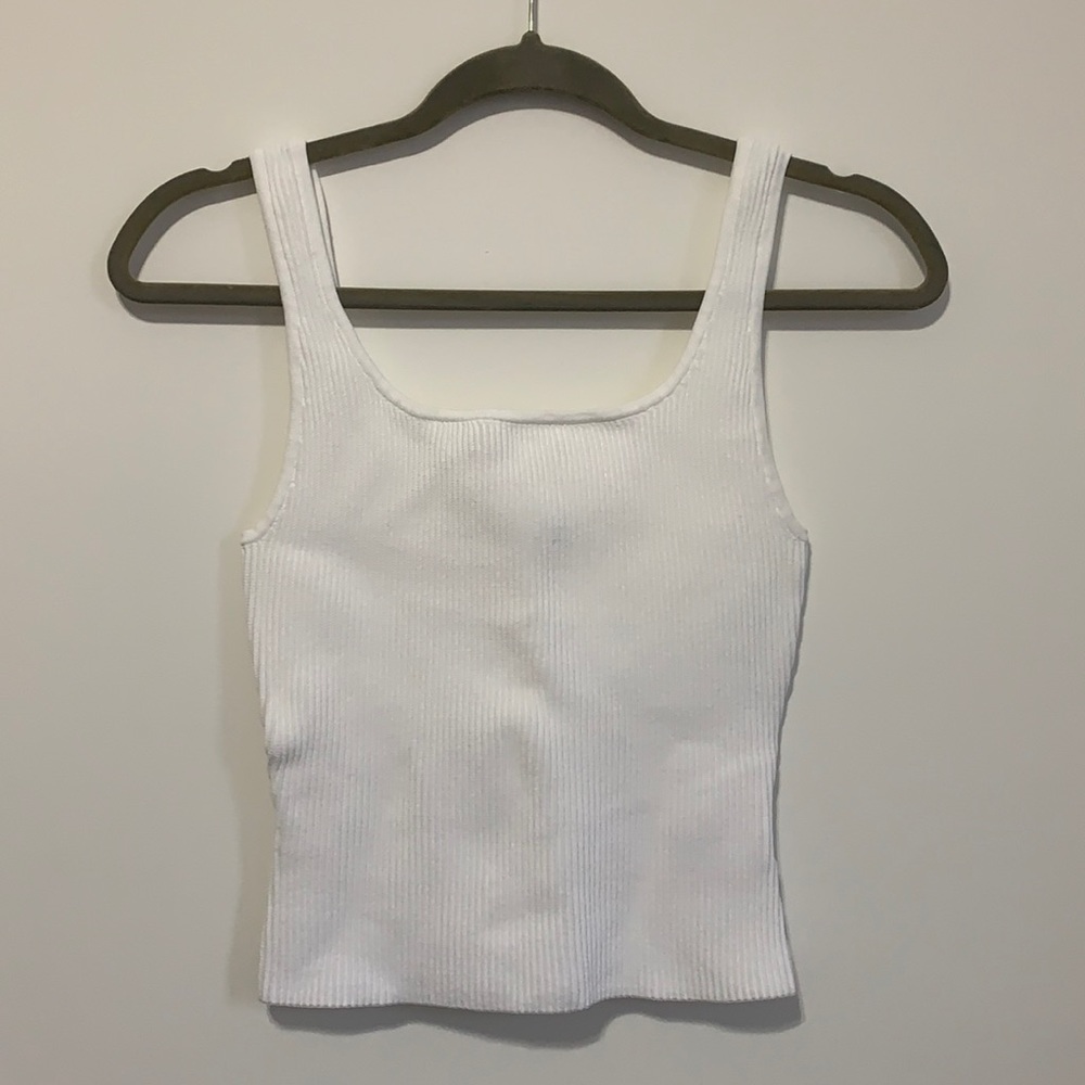 Aritzia Squareneck Sculpt Knit Tank